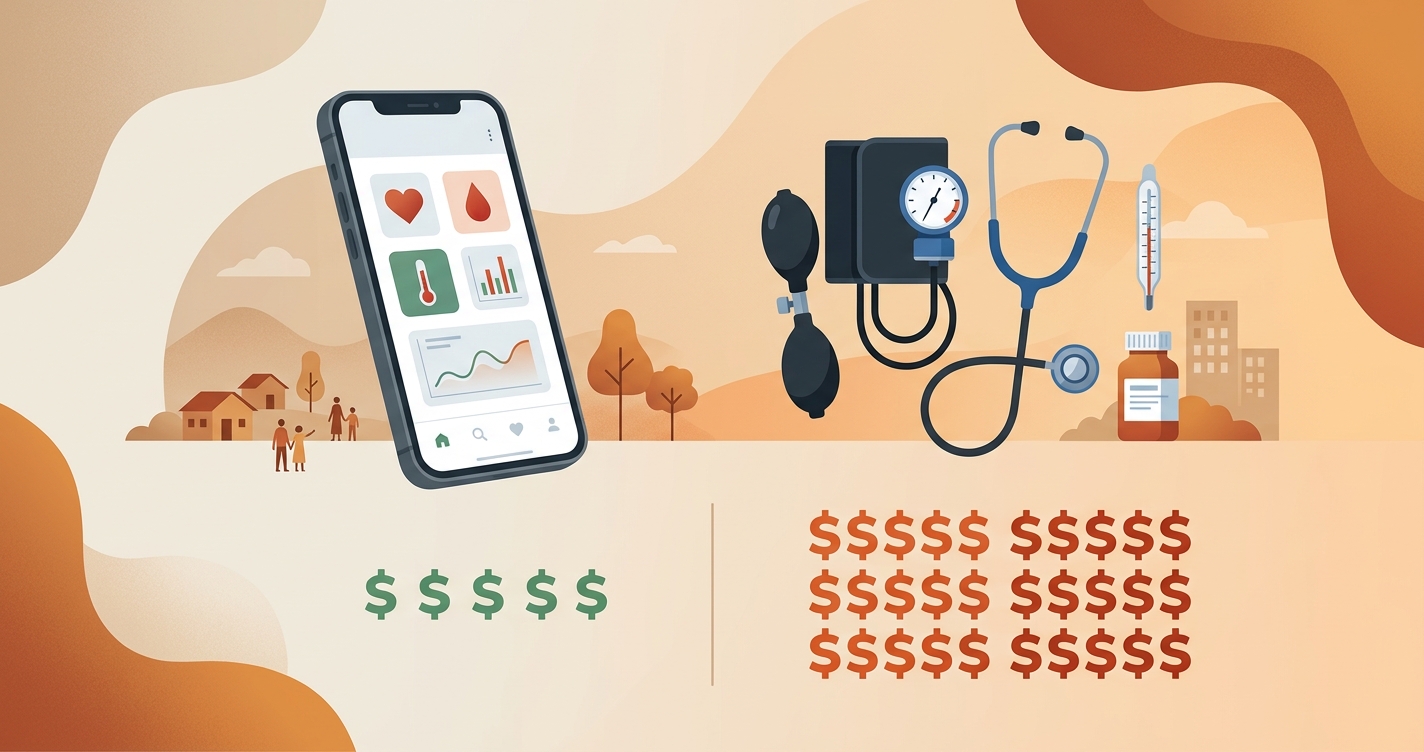 Smartphone vs Traditional Health Screening: Cost Compared for LMICs