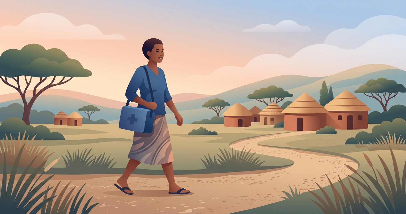 What happens when a community health worker serves 10,000 people alone?